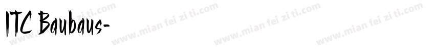 ITC Baubaus字体转换
